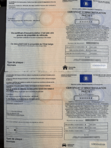 Carte grise certificat d’immatriculation obligatoire en Belgique
